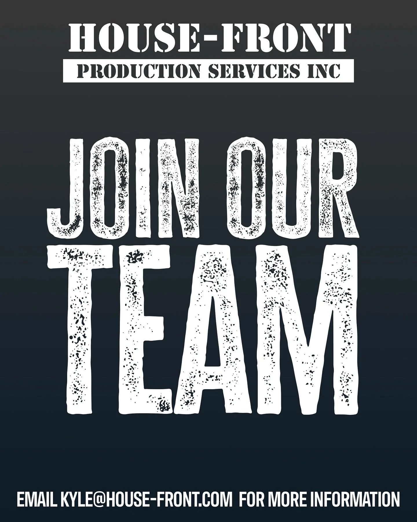 House-Front is looking for dependable and energetic people to join our labour team for upcoming shows in August and September.

This part-time opportunity is perfect if you like to be a part of making events happen, if you are up for a challenge, and