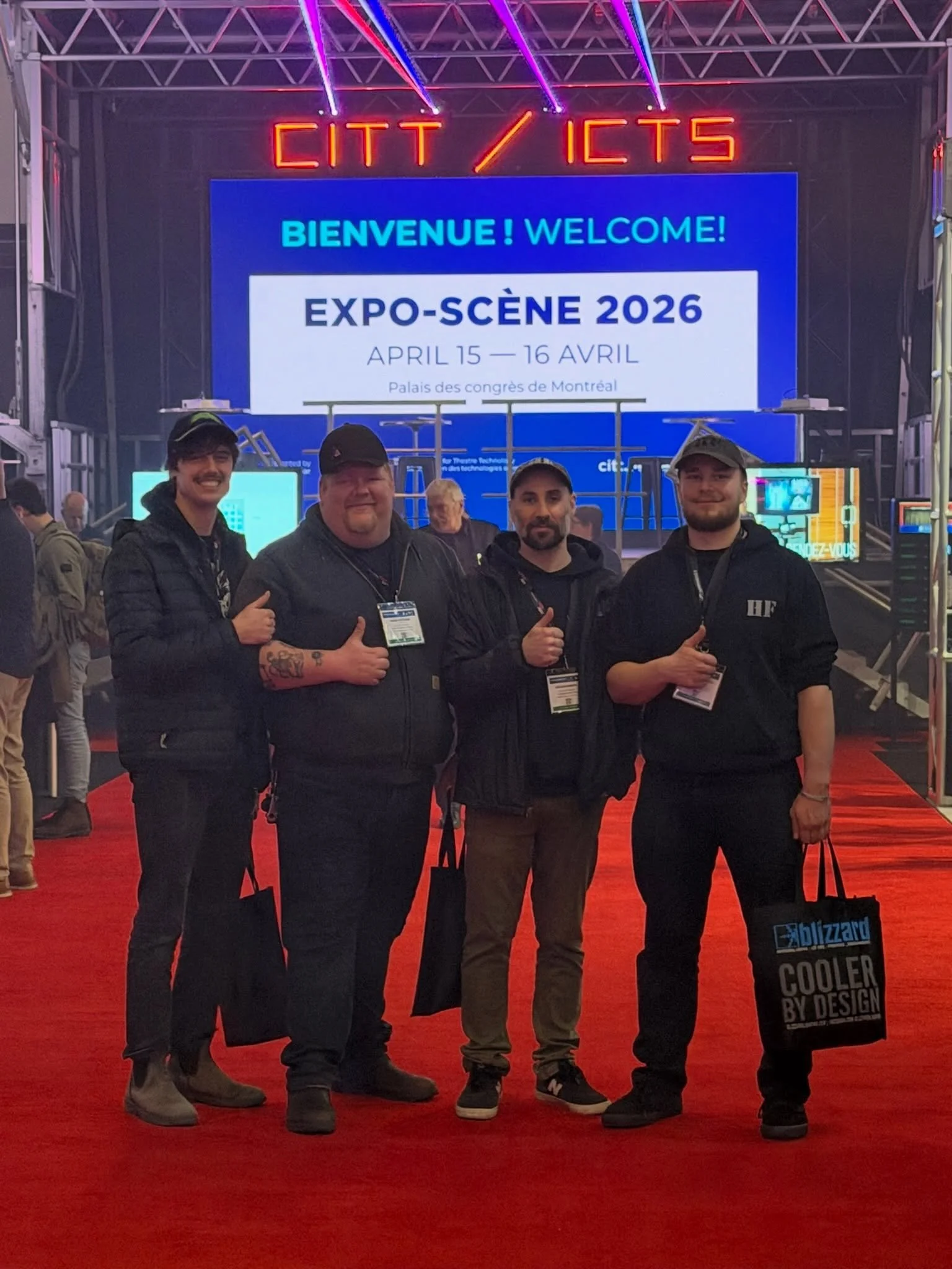 Our team is always looking for the newest and best products to make your events pop! Earlier this spring, we visited @expo_scene in Montreal to talk with suppliers and manufacturers about the latest trends in audio, lighting, and visual products. 

A