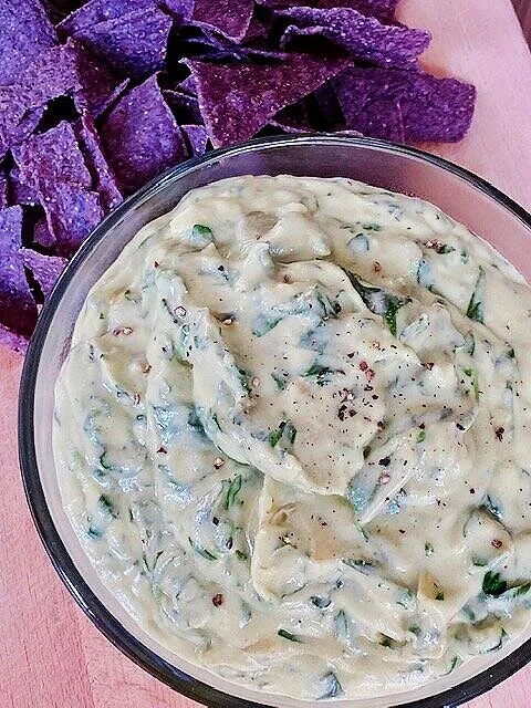 Healthy Stove Top Spinach Artichoke Dip (GF, DF)