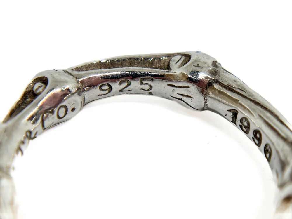 アクセサリー Tiffany & Co. Bamboo Ring 1996 Silver Tiffany & Co. 1996 Vintage Sterling Silver Bamboo Ring Size 7.75