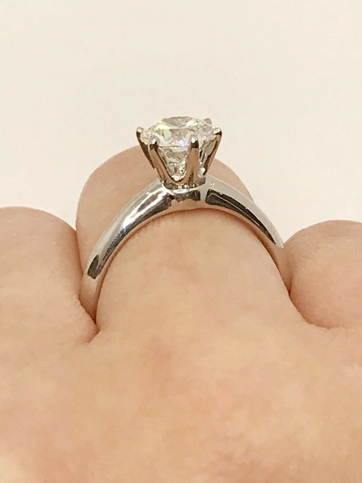 Tiffany & Co. G-VVS2 Triple Excellent 1.27ct Diamond PT