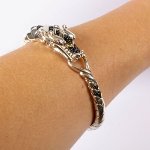 John Hardy Sterling Silver, Blue Black Sapphire Dragon Naga Bracelet —  DeWitt's Diamond Gold Exchange - Main Image