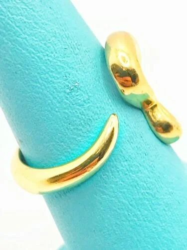 Tiffany Elsa Peretti 18KYG Open Heart Ring Size — DeWitt's  Diamond Gold Exchange