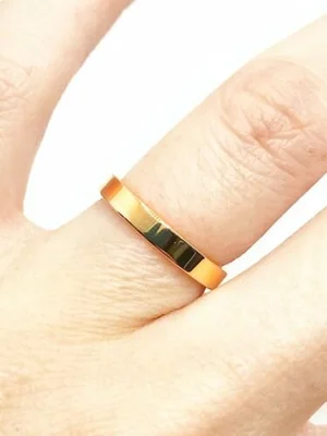 Tiffany 18KRG 2mm Flat Essential Wedding Band Size