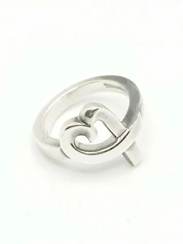 Tiffany & Co. Paloma Picasso SS 925 Loving Heart Ring Size 4.75 