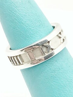 Atlas silver ring Tiffany & Co Silver size 4 ½ US in Silver - 23405283