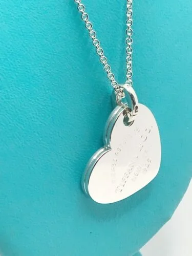 Tiffany Sterling Silver Large HeartDouble 