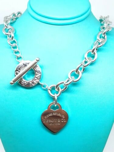 Tiffany & Co Elsa Peretti Sterling Silver Open Heart Pendant & Chain –  Imperial Jewellery