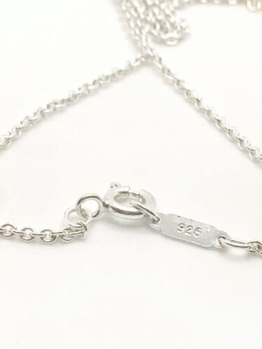 Tiffany & Co. Sterling Silver Padlock Heart Necklace 18