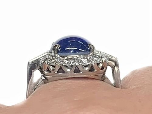 Cartier 'Mimi Star' White Gold Diamond and Sapphire Ring at