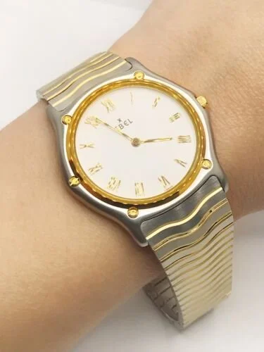 Ebel Two Tone Stainless Steel & 18KYG Sport Classic 35mm  display picture 1