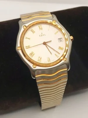Ebel 2Tone Stainless Steel & 18KRG Sport Classic 35mm Case  display picture 2