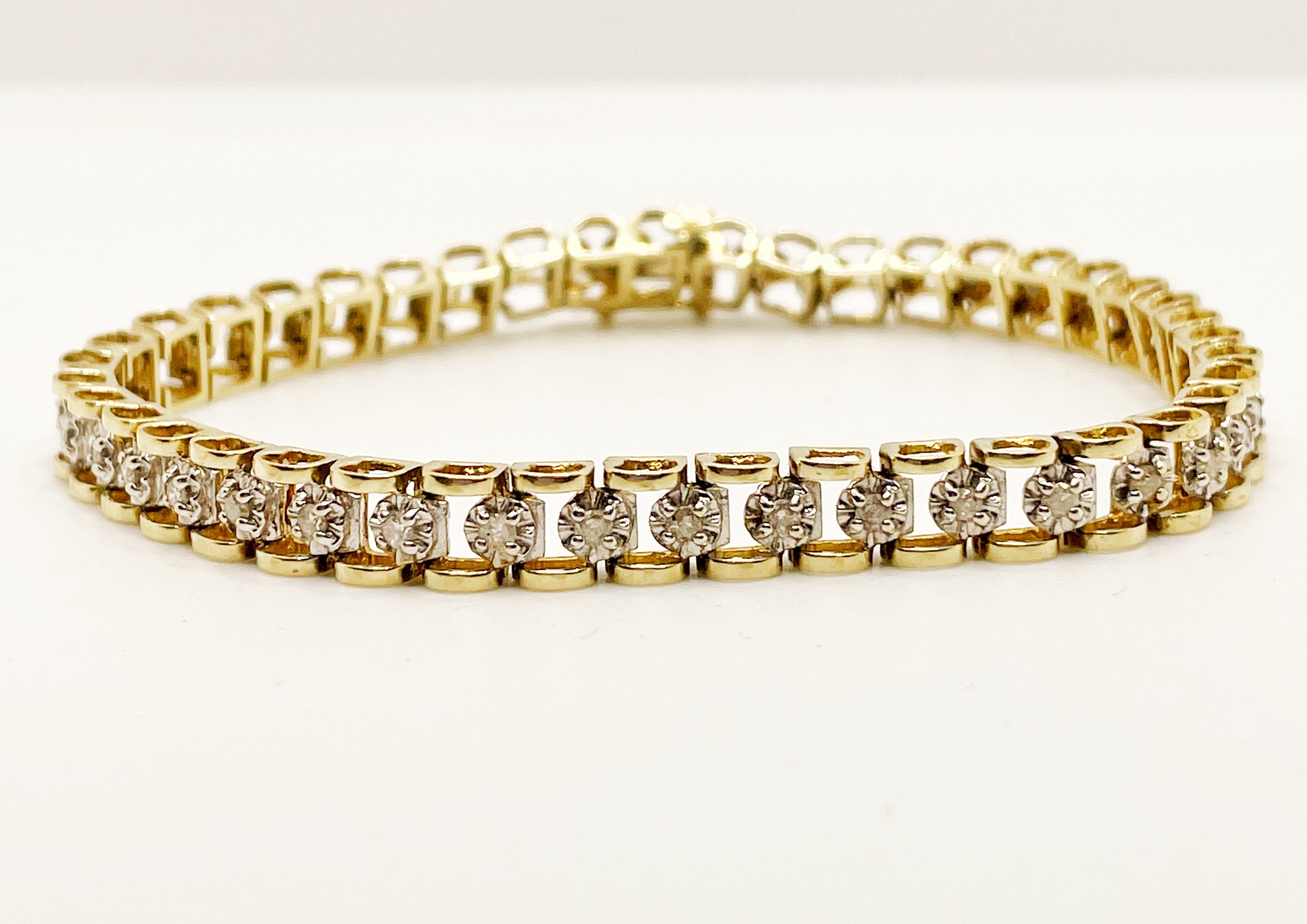 10K White Solid Gold Mens Diamond Bracelet 12.00 Ctw – Avianne Jewelers