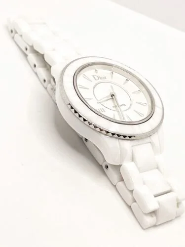 Christian Dior VIII White Ceramic Swiss Automatic Watch — DeWitt's Diamond  Gold Exchange