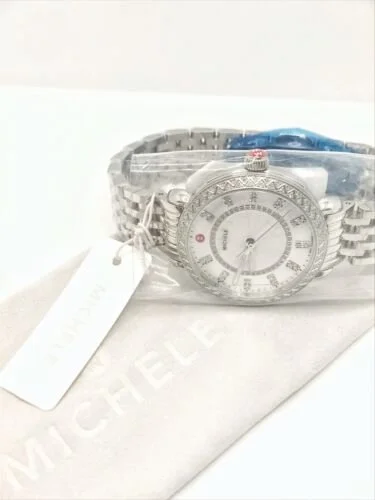 MICHELE Sidney Classic Stainless Steel Diamond 33mm Watch  display picture 1