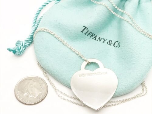 Tiffany & Co. Sterling Silver Padlock Heart Necklace 24 — DeWitt's Diamond  & Gold Exchange