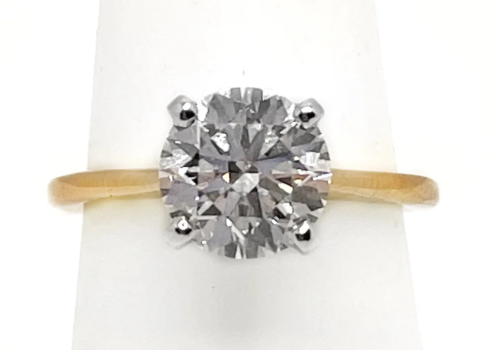 Blue Nile 14K Rose Gold GIA Certified Carat Diamond