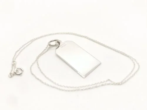 Tiffany Jewelry Tiffany Mens Dog Tag Necklace Tiffany Sterling