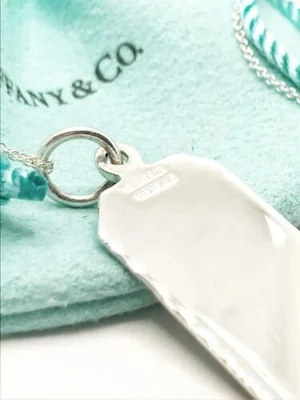 Tag Pendant Necklace Tiffany Men's Jewelry Tiffany Sterling