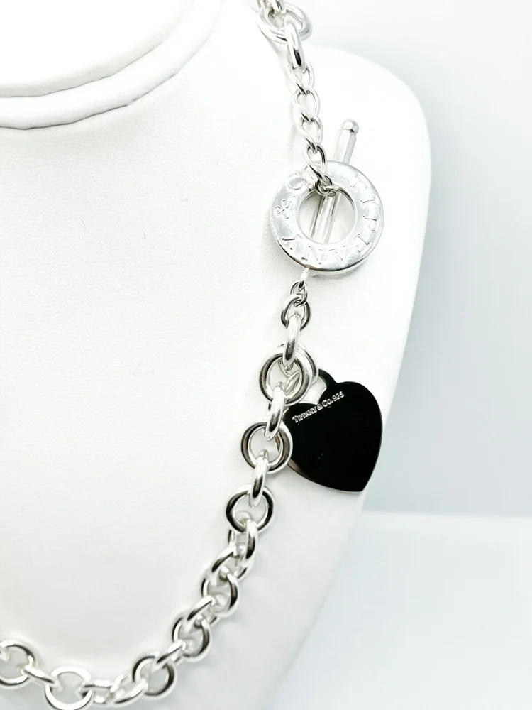 Tiffany Heart Tag Toggle Necklace 16