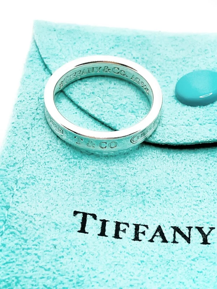 Tiffany & Co. 1837 Collection Sterling Silver Narrow Ring Size 6 