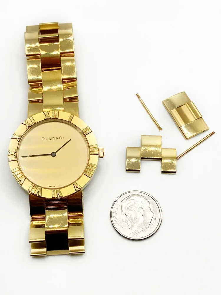 Tiffany & Co. Atlas Watch 18k Gold Tiffany & Co. Atlas 18k Yellow Gold Watch 33mm 8.3 main image 4