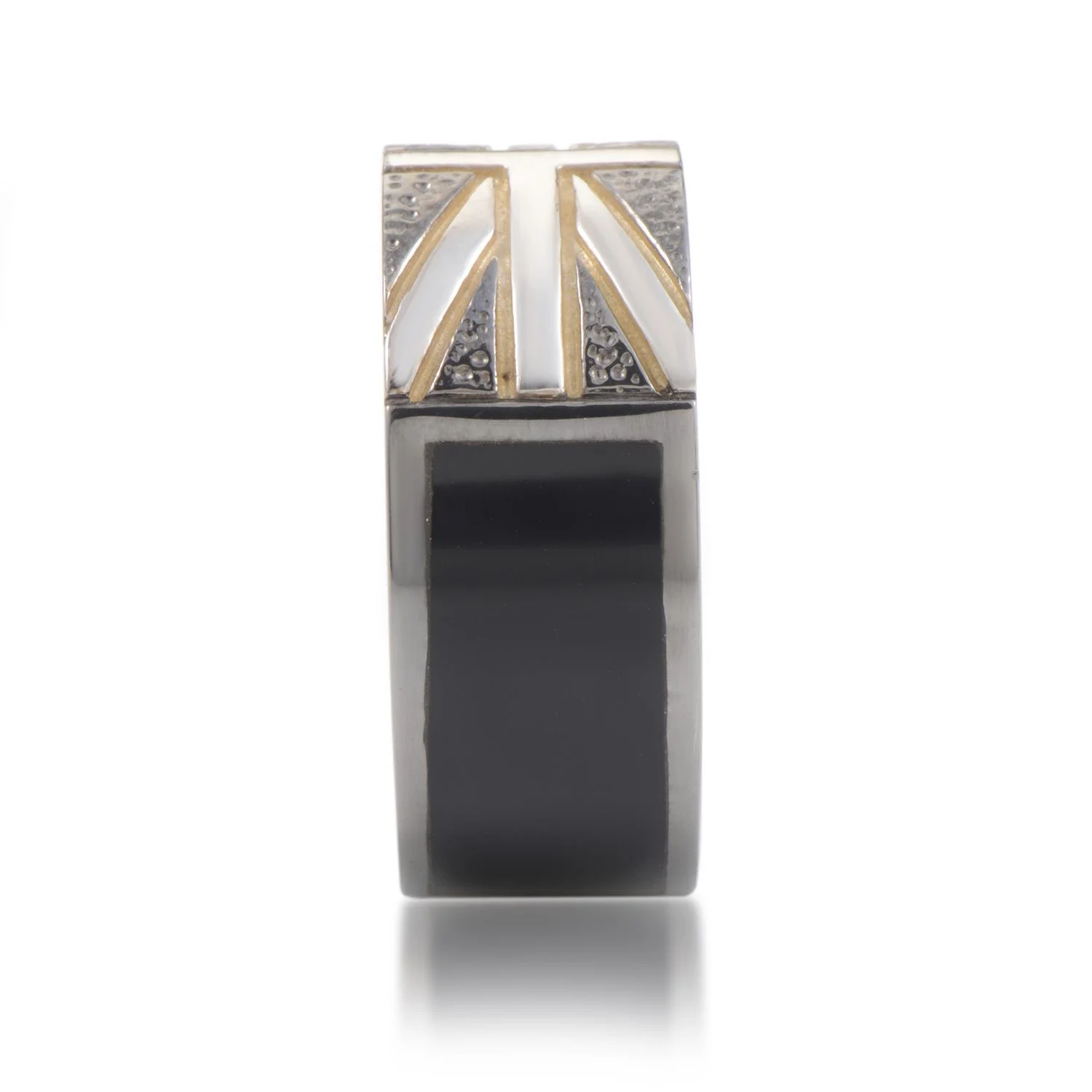 Anello Union Jack In Argento 925 Sterling - Bandiera Britannica - Taglie M-V - PARSONSANDLEE