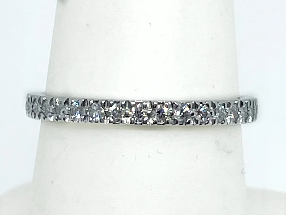 Tiffany Soleste Full Eternity Ring In Platinum With Diamonds