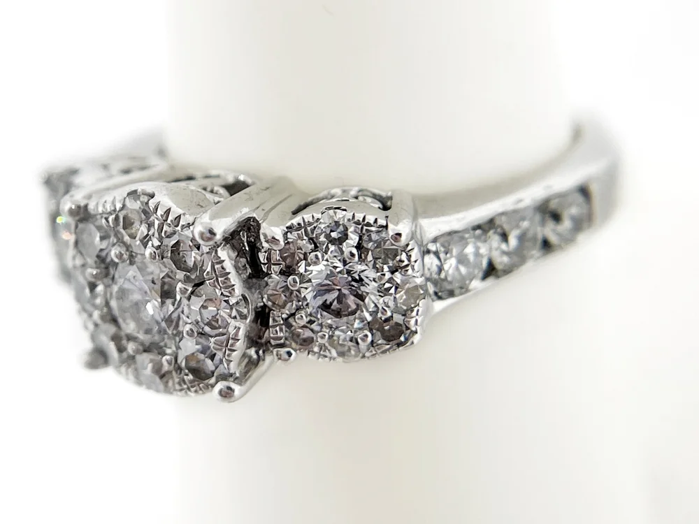 Yellow Gold Helzberg Diamonds Stone Ring Three Stone Engagement ...