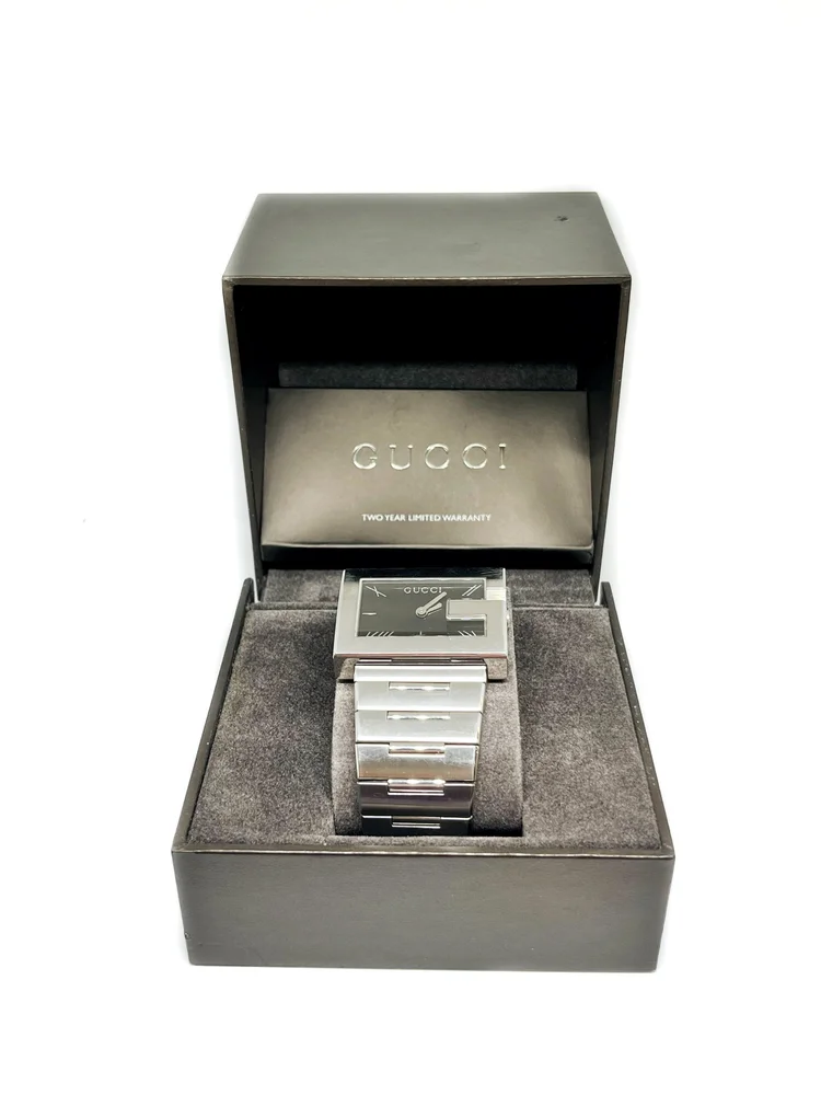 Gucci 100M Gents Stainless Steel Wrist Watch — DeWitt display picture 1