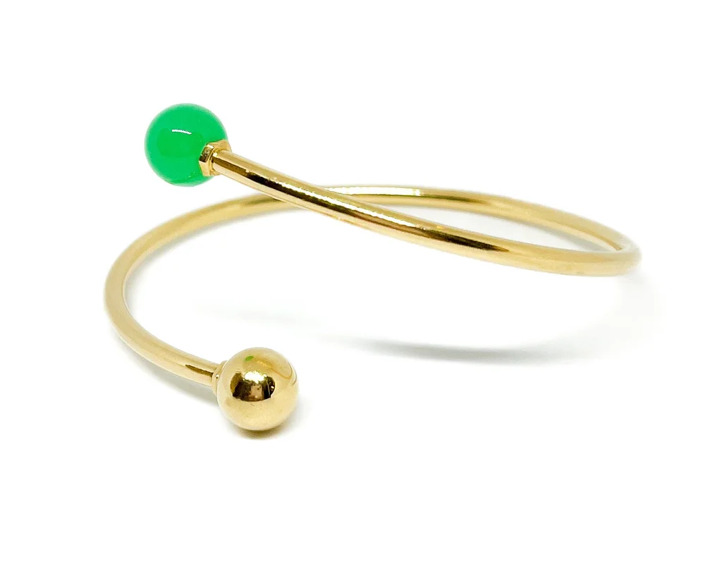 Tiffany 18K Chrysoprase Hardwear Collection Wrap Bracelet