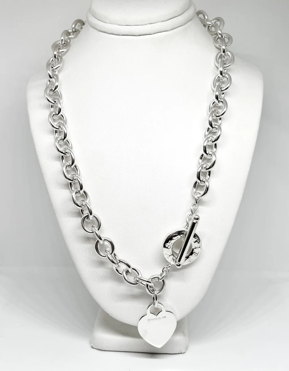 Tiffany Heart Tag Toggle Necklace — DeWitt's Diamond Gold