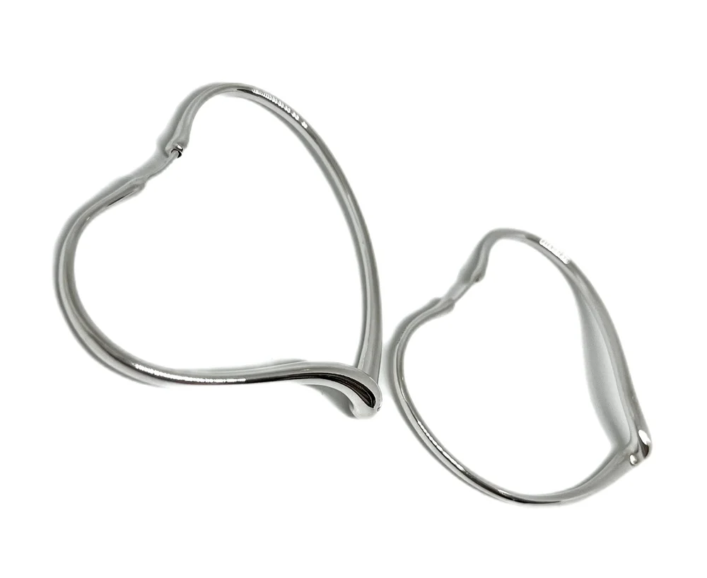 Tiffany & Co. SS Elsa Peretti Heart Hoop Earrings — DeWitt's