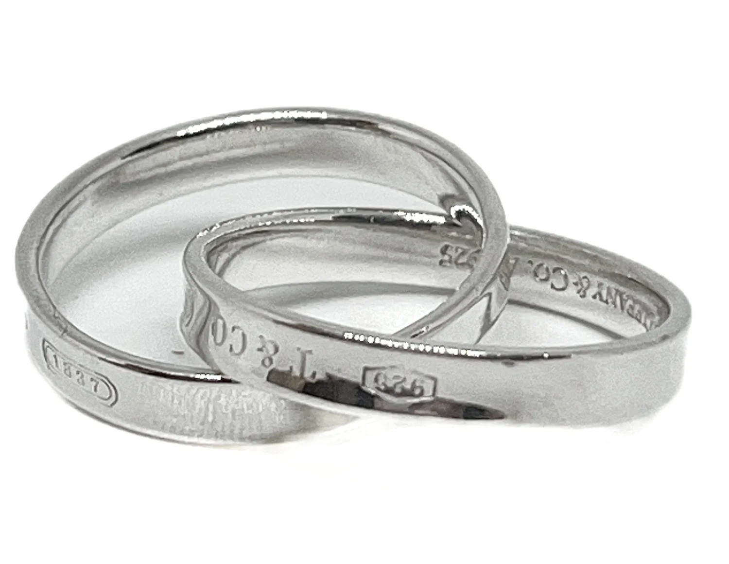 Tiffany & Co. SS 1837 Collection Interlocking Band Rings