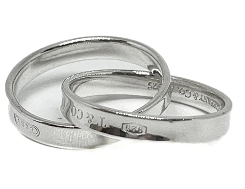 Tiffany & Co. 1996 Vintage Sterling Silver Bamboo Ring Size 7.75
