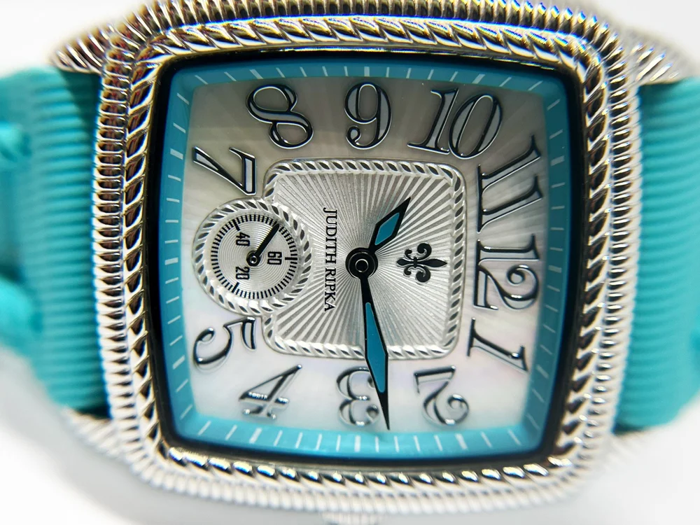 Judith Ripka Sterling Silver Mother of Pearl Watch with  display picture 3