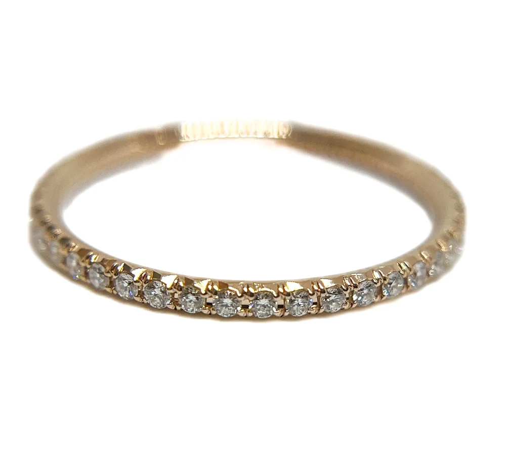 Tiffany 18K Rose Gold Soleste Diamond Eternity Ring