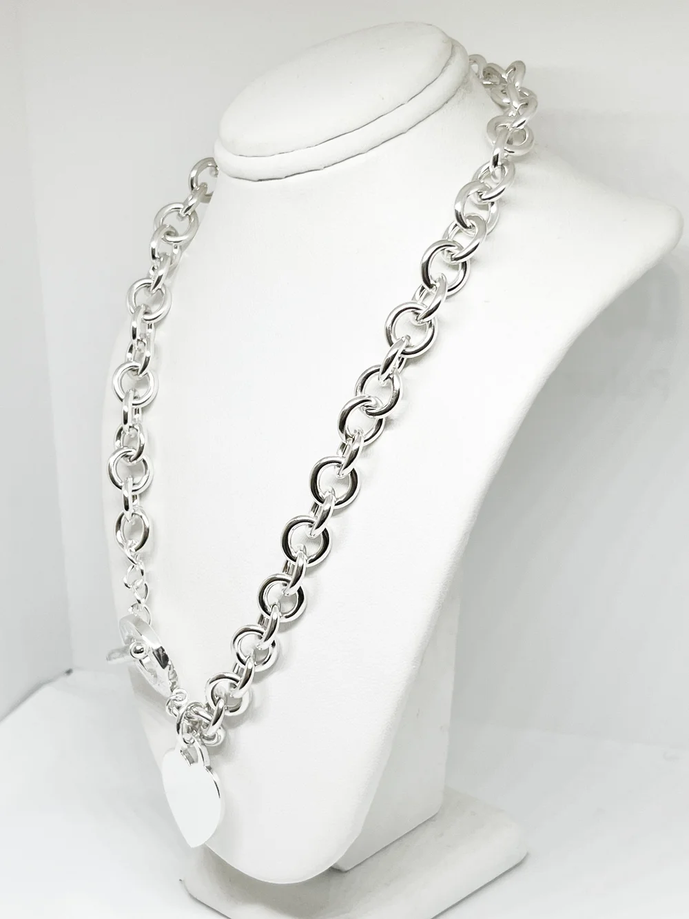 Tiffany Sterling Silver Heart Toggle Necklace — DeWitt's