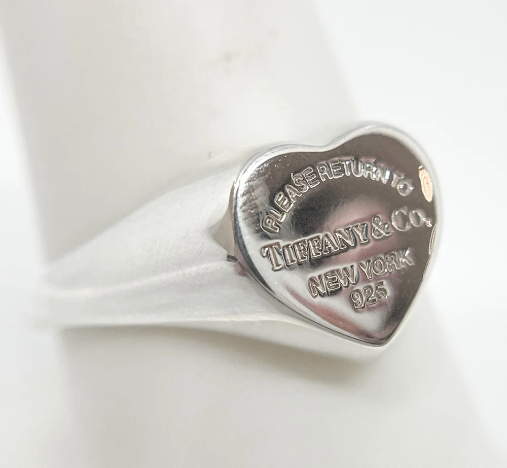 【Tiffany & Co】Return to Tiffany ハートシグネット リング Tiffany & Co. Sterling Silver Return to Tiffany Heart Signet