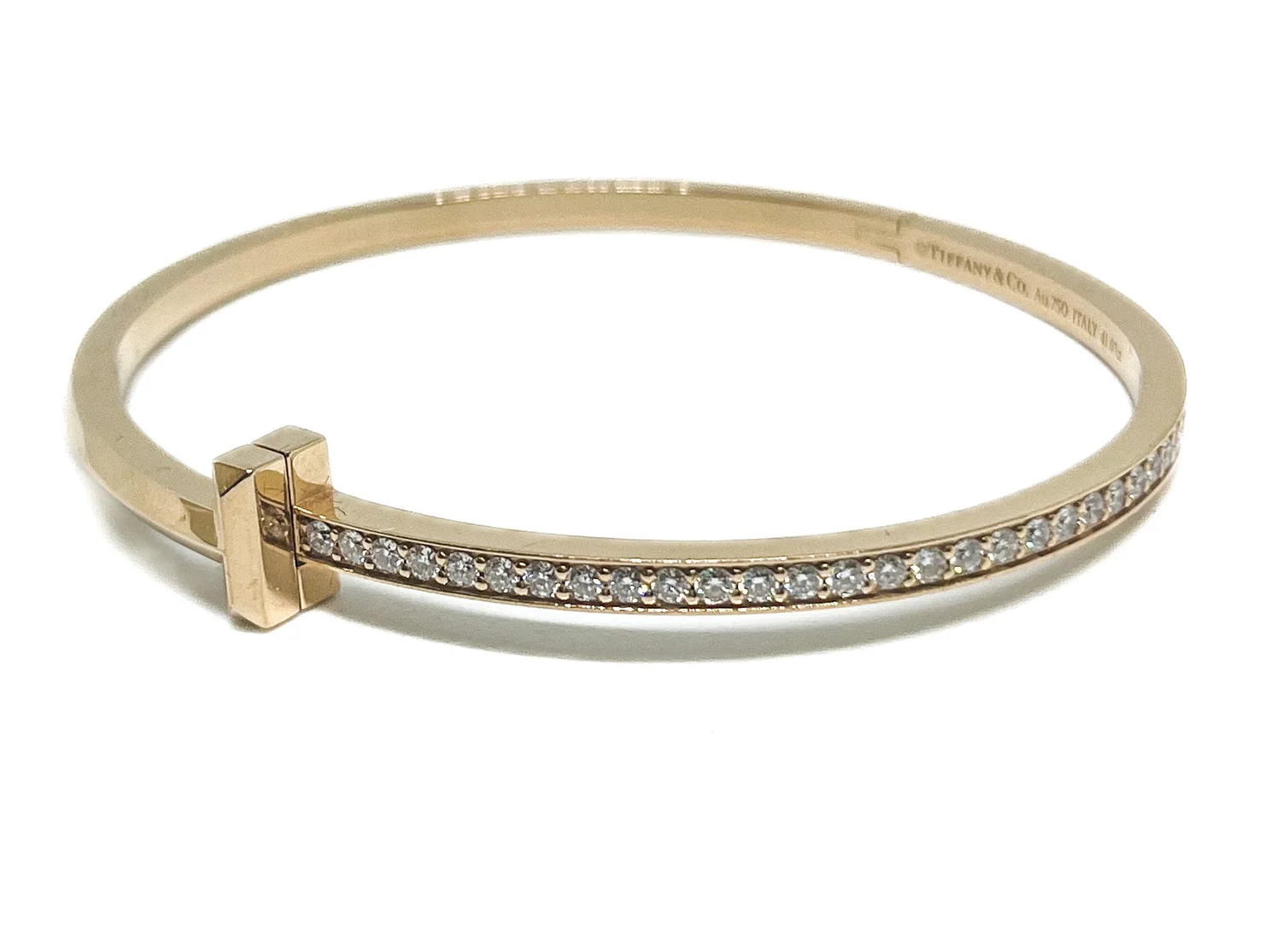 Diamond Hinged Bangle Tiffany Bangle Bracelet With Diamonds