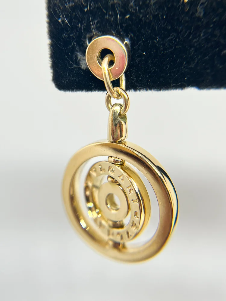 Bvlgari 18K Astrale Cerchi 3 Circle Drop Earrings