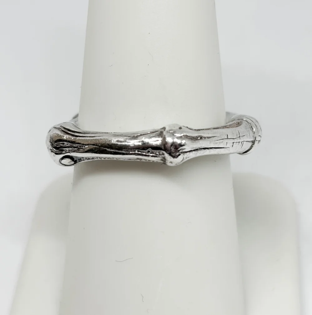 old tiffany 1996 バンブーリング　10〜11号　vintage Tiffany & Co. 1996 Vintage Sterling Silver Bamboo Ring Size 7.75