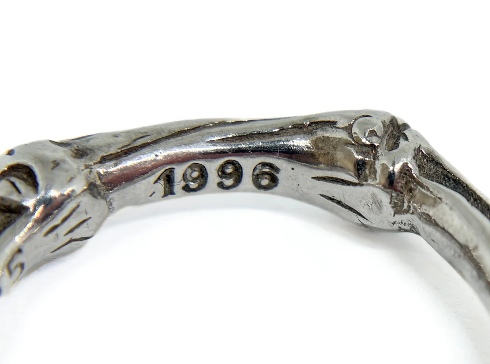 Tiffany & Co. 1996 Vintage Sterling Silver Bamboo Ring Size 7.75