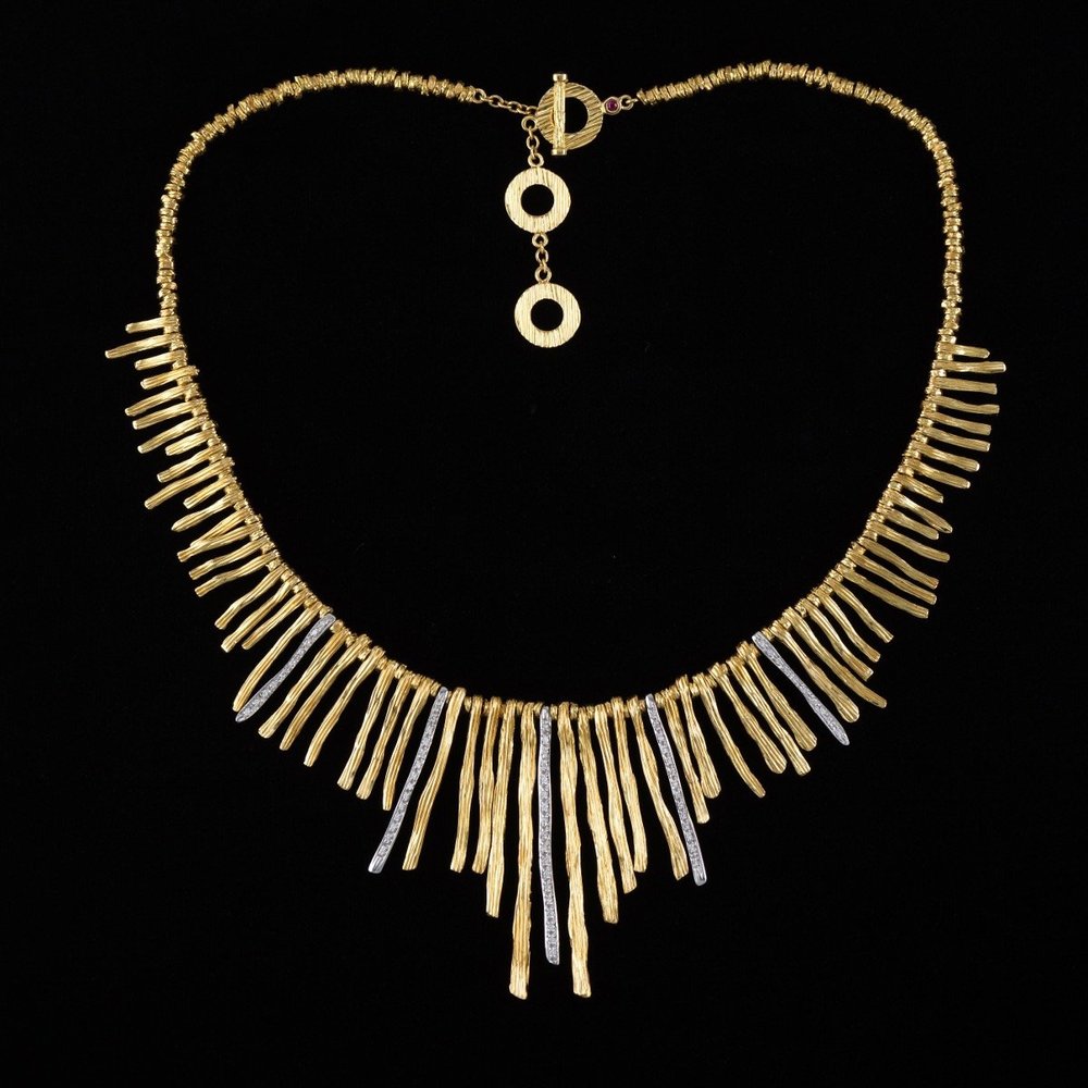 Roberto Coin Elephant Skin Collection 18K Yellow and White Gold