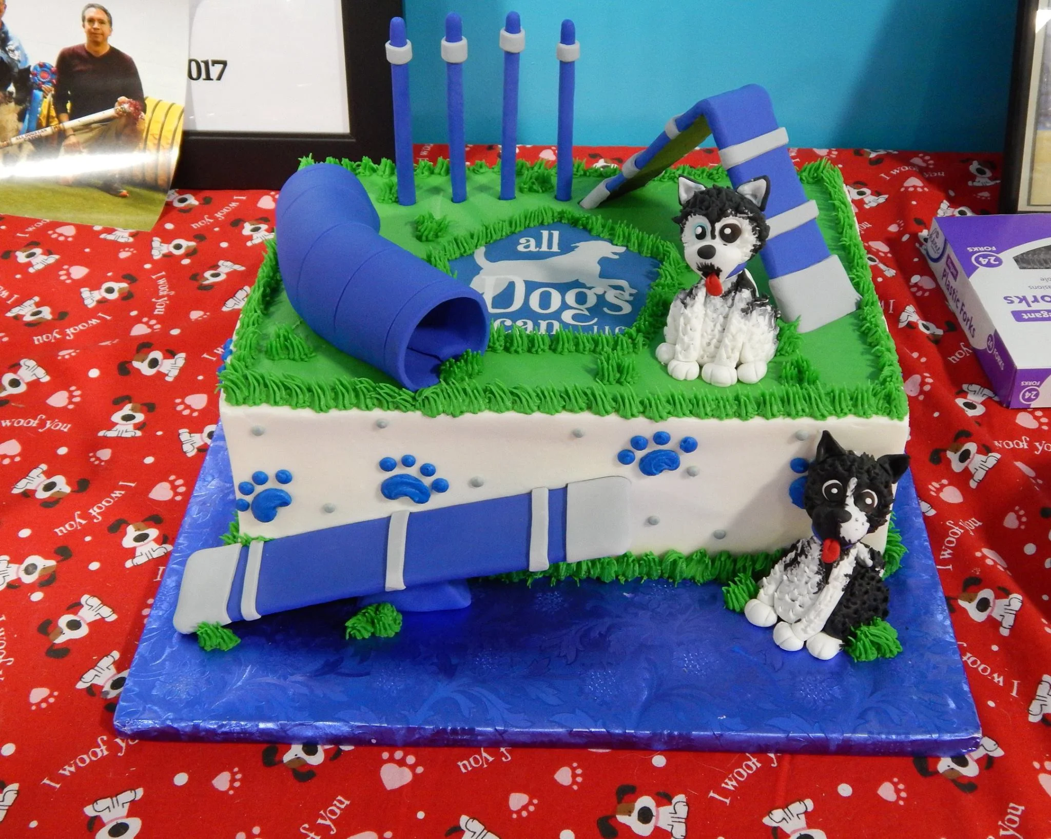 dog agility cake