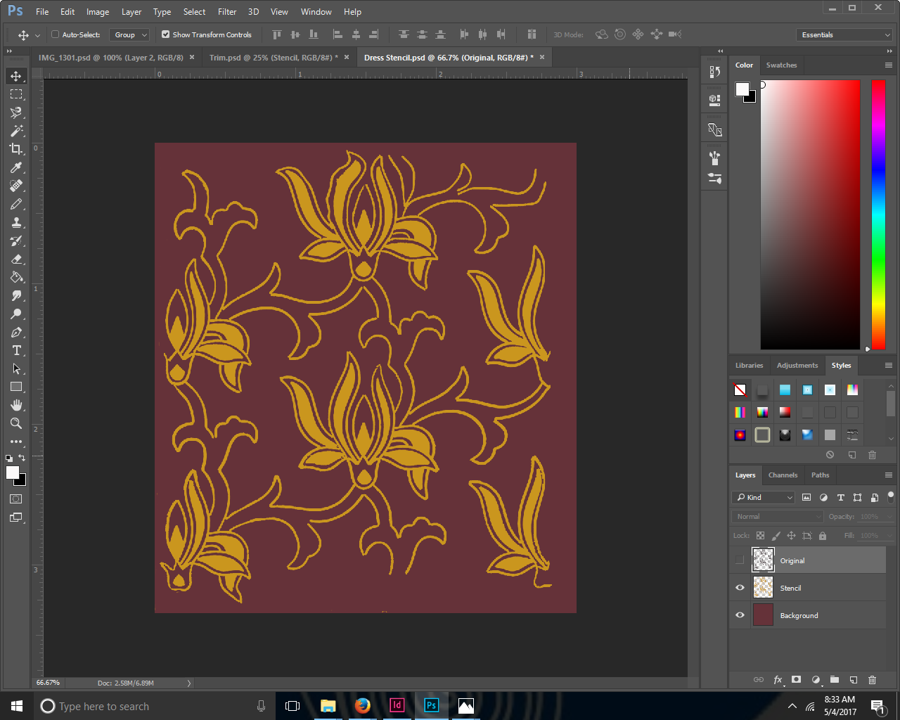  Print with color 