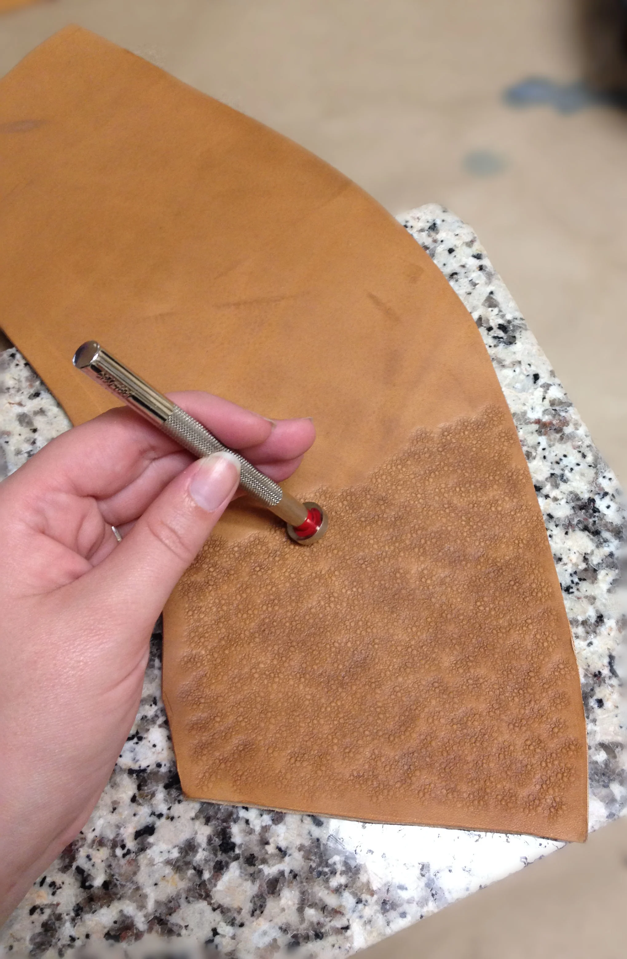   Tooling leather pauldrons  