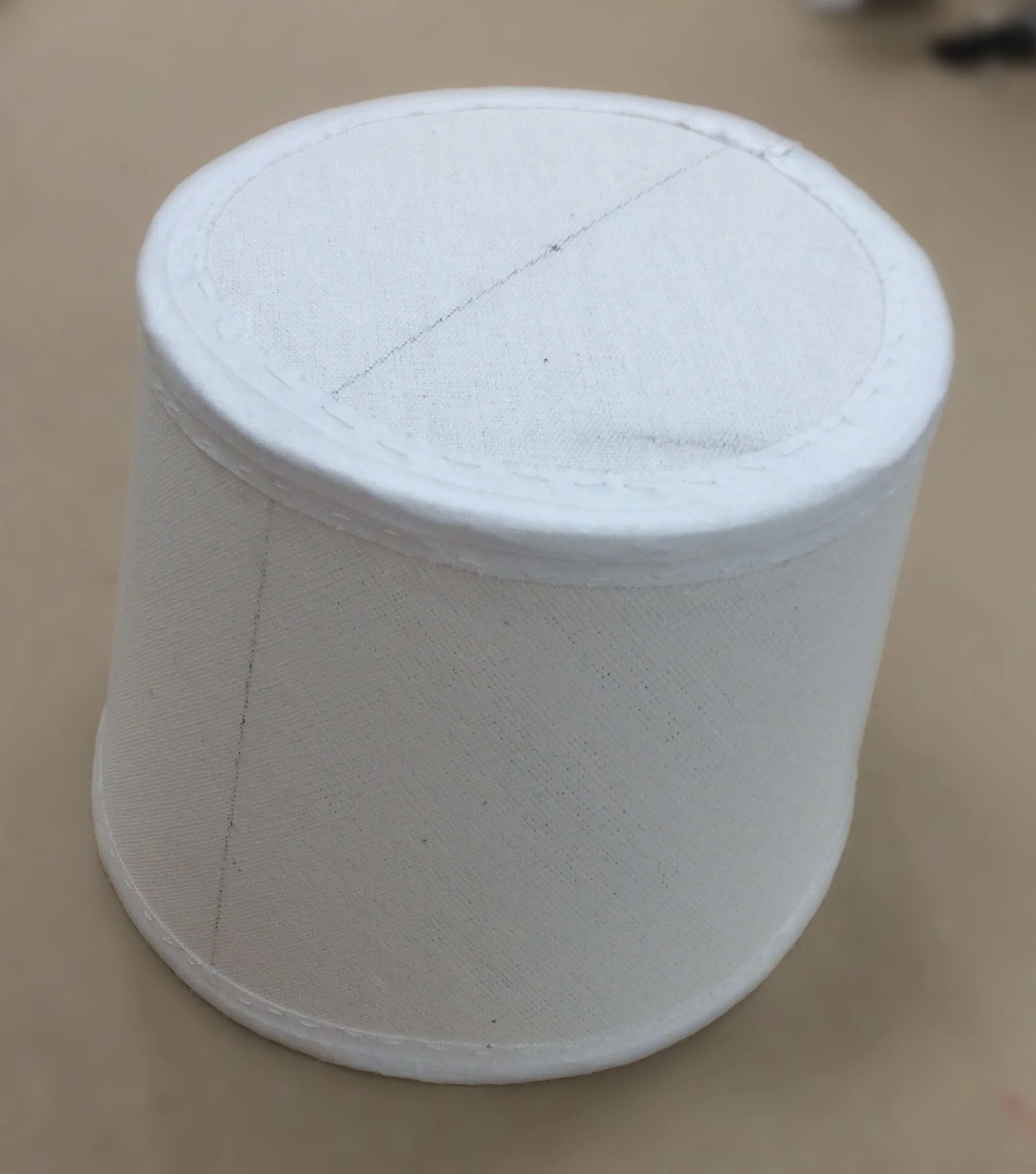 Wired buckram crown