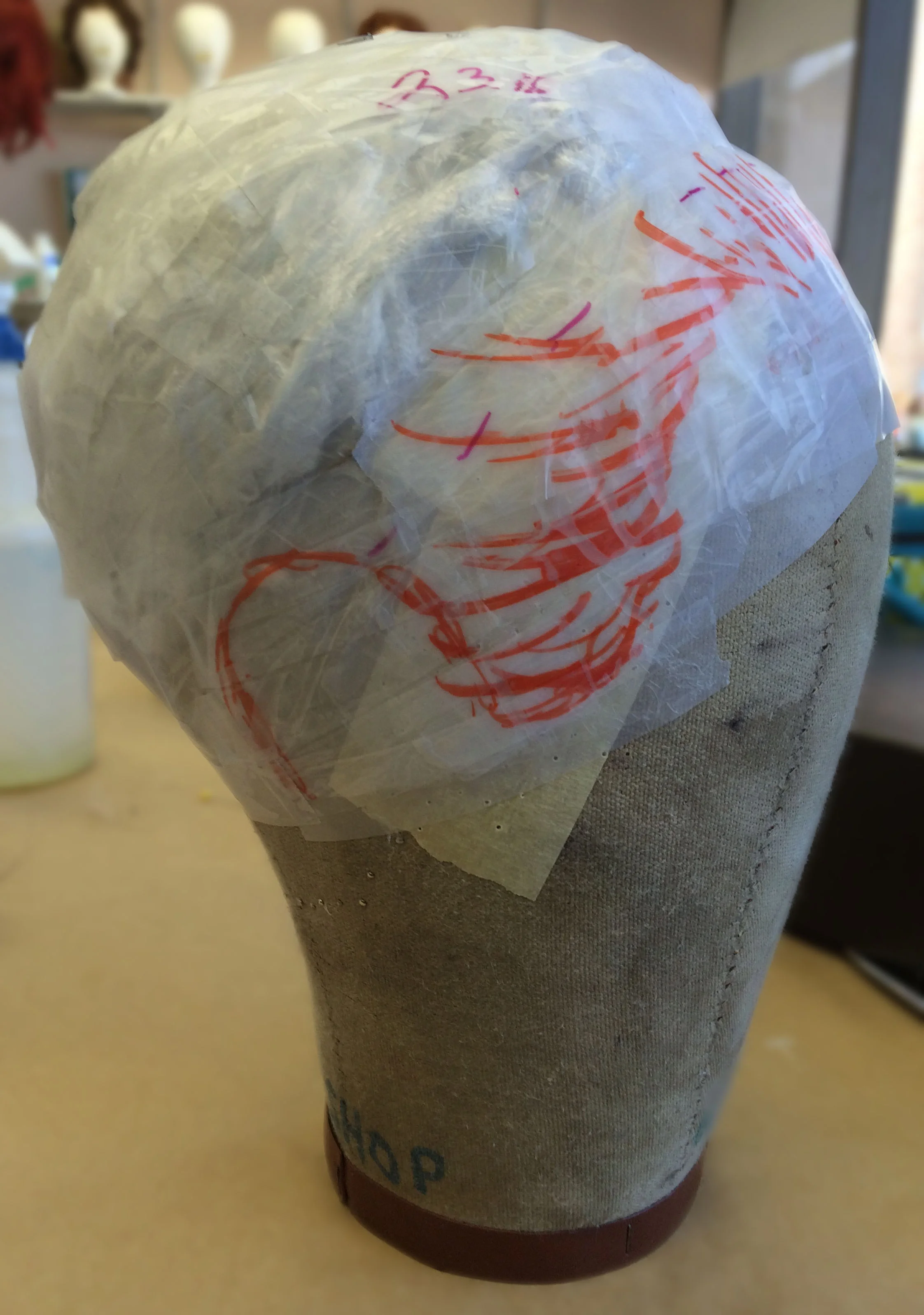 Padded-out Wig Block