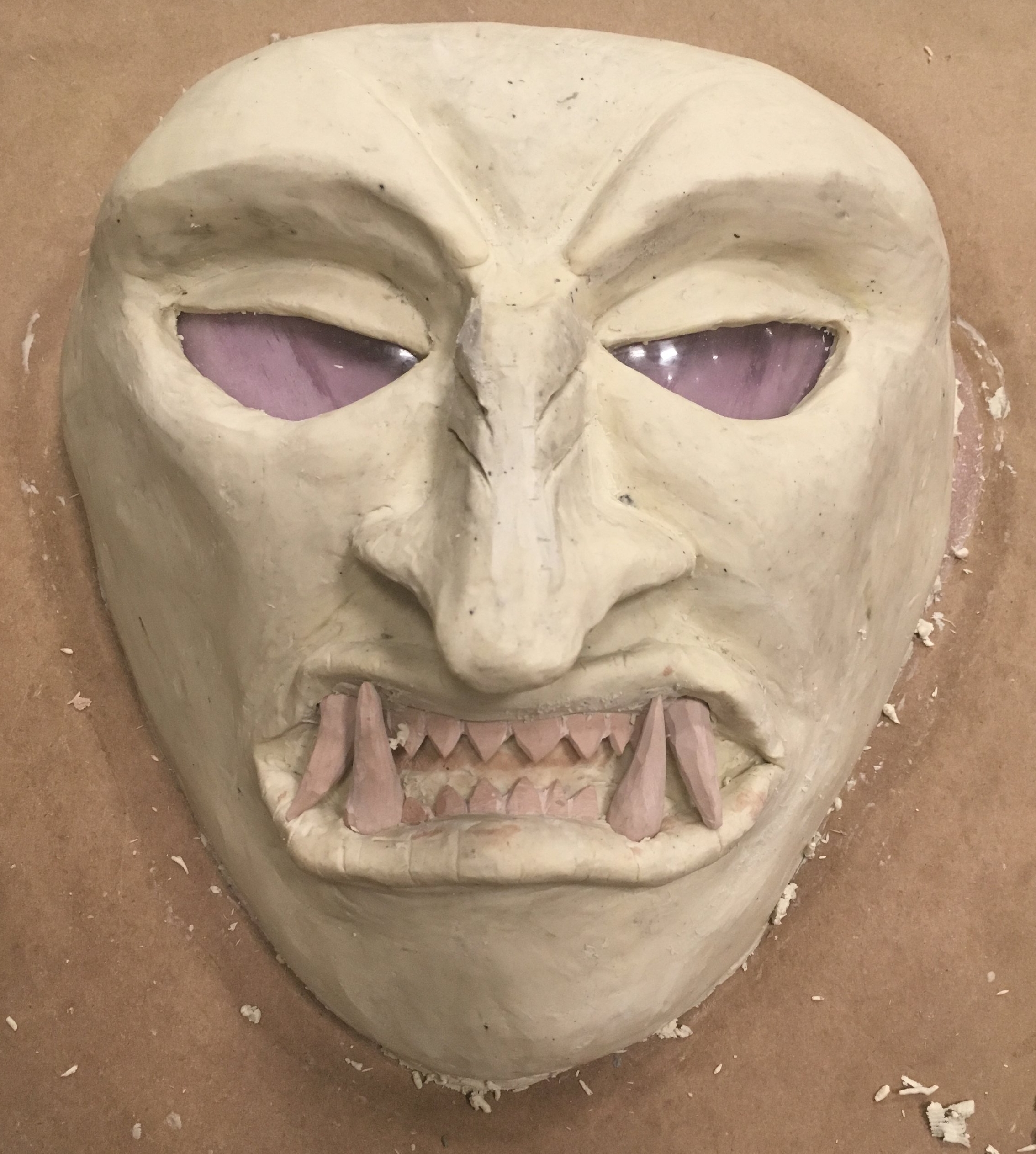  Face- Sculpt w/ carved teeth 